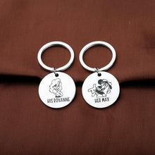 Load image into Gallery viewer, Her Max - His Roxanne Keychain