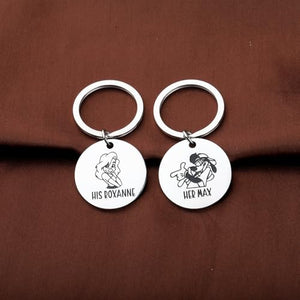 Her Max - His Roxanne Keychain