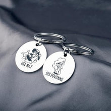 Load image into Gallery viewer, Her Max - His Roxanne Keychain