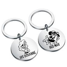Load image into Gallery viewer, Her Max - His Roxanne Keychain
