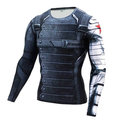 Compression Men's Long Sleeve Fitness Tee Gym