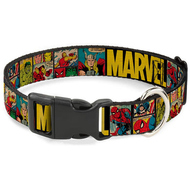Marvel/Retro Comic Panels Dog Collar