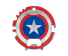 Load image into Gallery viewer, Portable Survival Camping Tool - Marvel Captain America 7-In-1 Multitool Kit