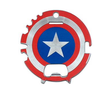 Portable Survival Camping Tool - Marvel Captain America 7-In-1 Multitool Kit