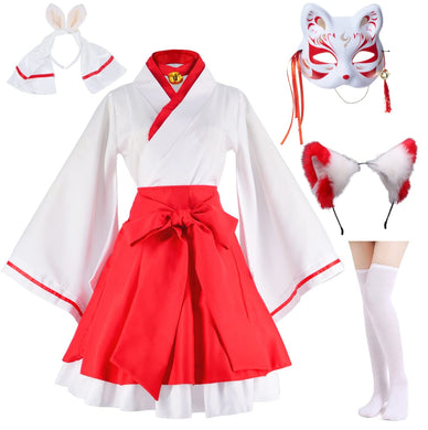 White Kimono Fox Cosplay