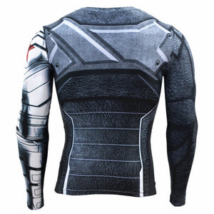Compression Men's Long Sleeve Fitness Tee Gym