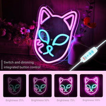 Load image into Gallery viewer, Demon Fox Neon Light