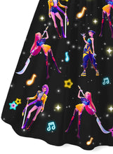 Load image into Gallery viewer, KPop Demon Hunter Dresses for 4-12 Years