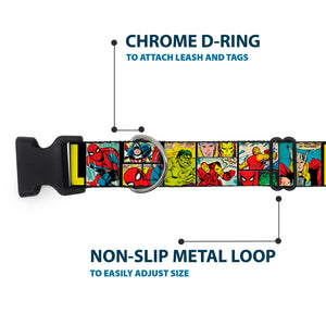 Marvel/Retro Comic Panels Dog Collar