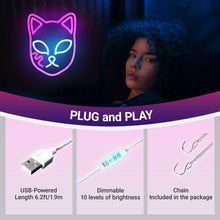 Load image into Gallery viewer, Demon Fox Neon Light