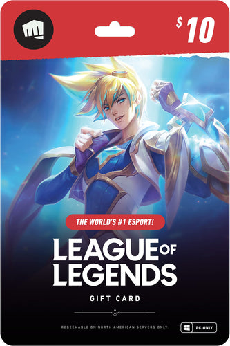 League of Legends $10 Gift Card - NA Server Only [Online Game Code]