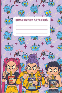 Composition Notebook: K-Pop Inspired Wide Ruled