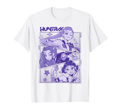 KPop Demon Hunters Huntrix Cute Manhwa Panels T-Shirt