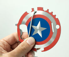 Load image into Gallery viewer, Portable Survival Camping Tool - Marvel Captain America 7-In-1 Multitool Kit