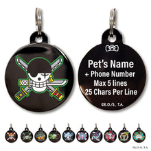 Load image into Gallery viewer, One Piece Dog Tags Personalized for Pets