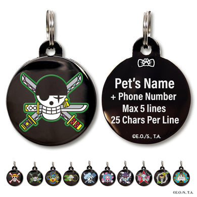 One Piece Dog Tags Personalized for Pets