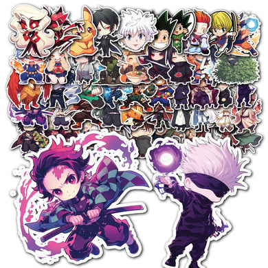 50 Pcs Anime Stickers Mixed Pack