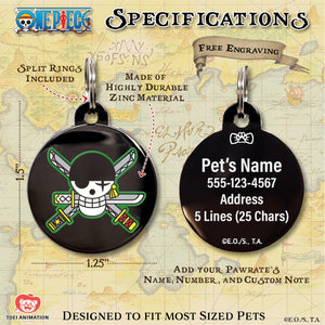 One Piece Dog Tags Personalized for Pets
