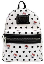Load image into Gallery viewer, Hello Kitty Polka Dot PU Mini Backpack (One Size, Multi)