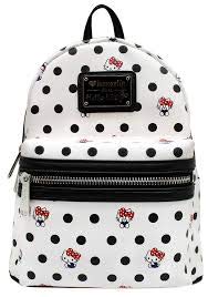 Hello Kitty Polka Dot PU Mini Backpack (One Size, Multi)