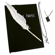 Load image into Gallery viewer, DeathNote  Notebook with Feather Pen