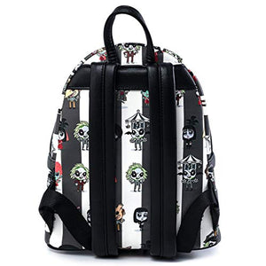 Loungefly Beetlejuice Chibi All Over Print Womens Double Strap Shoulder Bag Purse