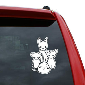 Fruits Basket Vinyl Decal Sticker | Color: White | 5" Tall