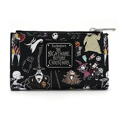 Nightmare Before Christmas Character Print Bi-Fold Wallet