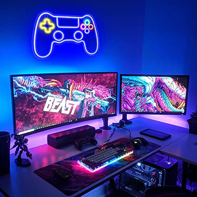 Gamepad Shaped Neon Sign