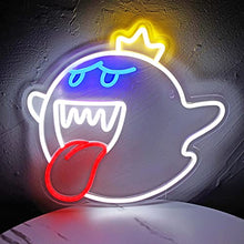 Load image into Gallery viewer, Neon Sign King Boo The Ghost Face