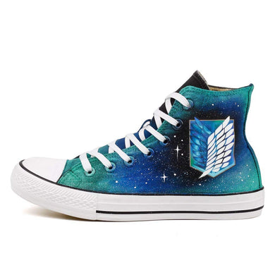 Wings of Freedom Cosplay Canvas Shoes