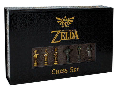 USAOPOLY The Legend of Zelda Chess Set | 32 Custom Sculpt Chesspiece | Link vs. Ganon