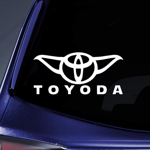Toyoda Yoda Sticker Decal Notebook Car Laptop