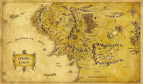 Masters of trade Lord of the Rings Middle Earth Map LOTR TCG playmat, gamemat 24