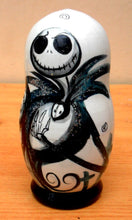 Load image into Gallery viewer, Russian nesting Doll &quot;The Nightmare before Christmas&quot; Jack Skellington. Hand-painted in Russia.