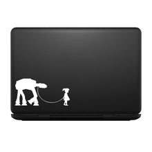 Load image into Gallery viewer, Girl Walking Robot - Sticker Decal