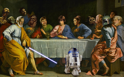 The Last Supper Star Wars Playmat 24 x 14 inch